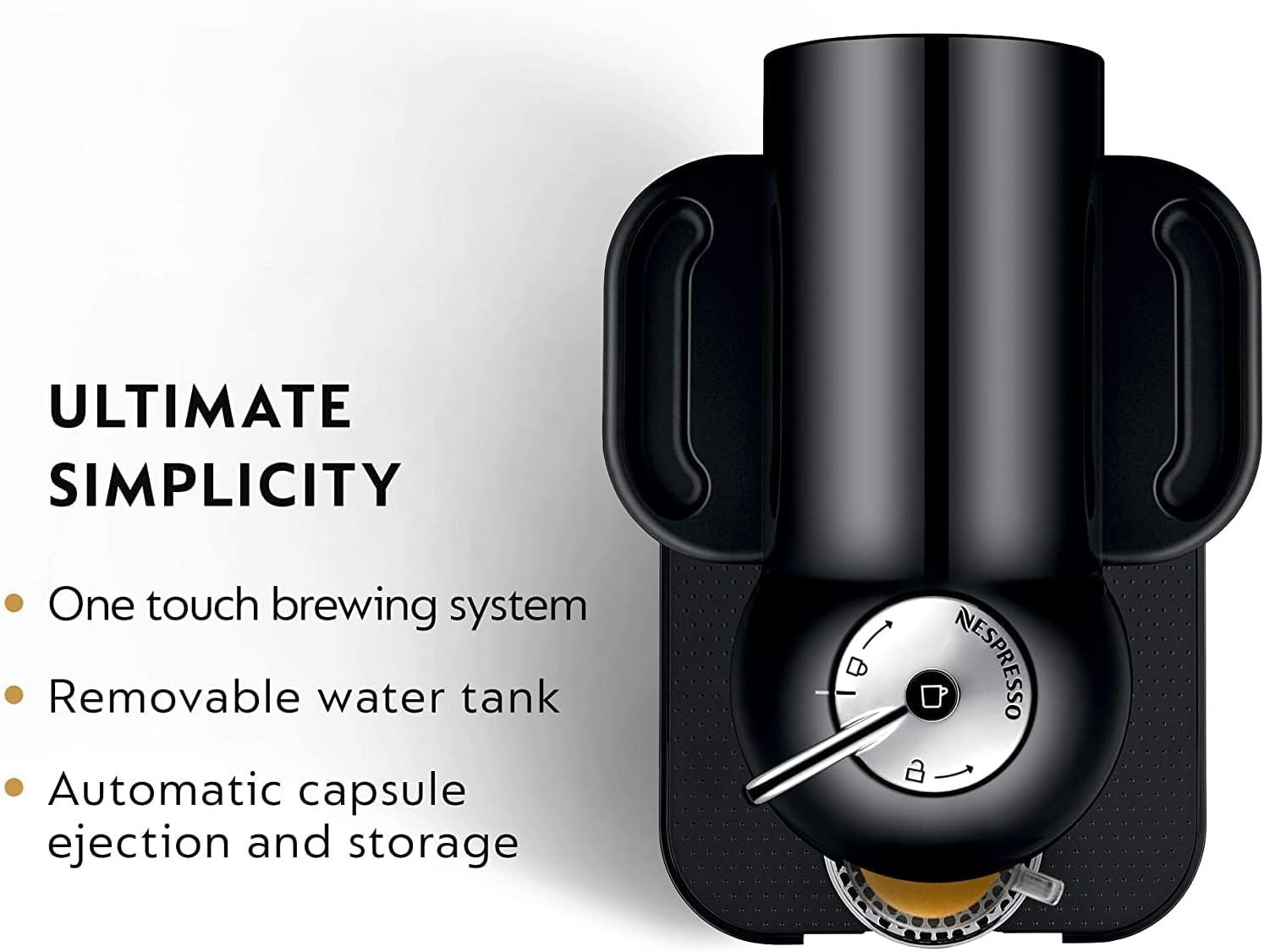 Nespresso Vertuo Coffee and Espresso Maker by Breville, Chrome(Black) - view 3