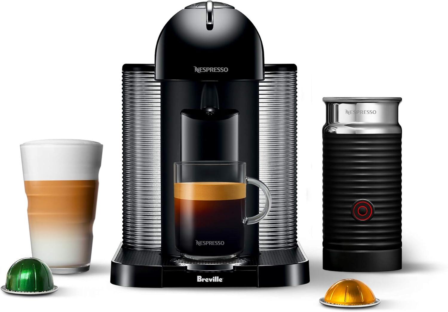 Nespresso Vertuo Coffee and Espresso Maker by Breville, Chrome(Black) - view 8