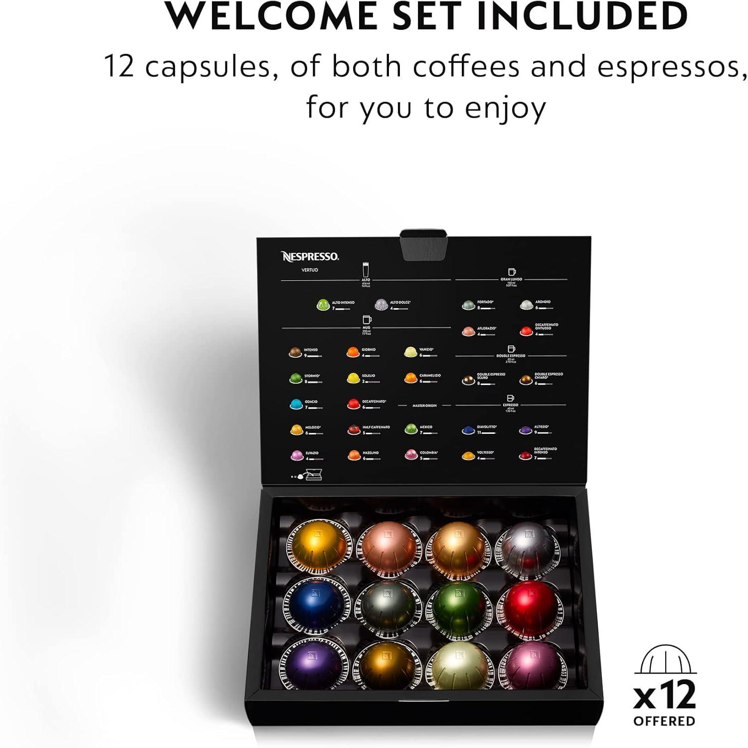 Nespresso Vertuo Coffee and Espresso Maker by Breville, Chrome(Matte Black) - view 6