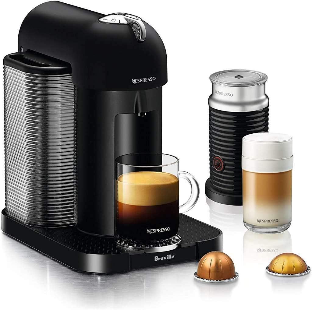 Nespresso Vertuo Coffee and Espresso Maker by Breville, Chrome(Matte Black) - view 8