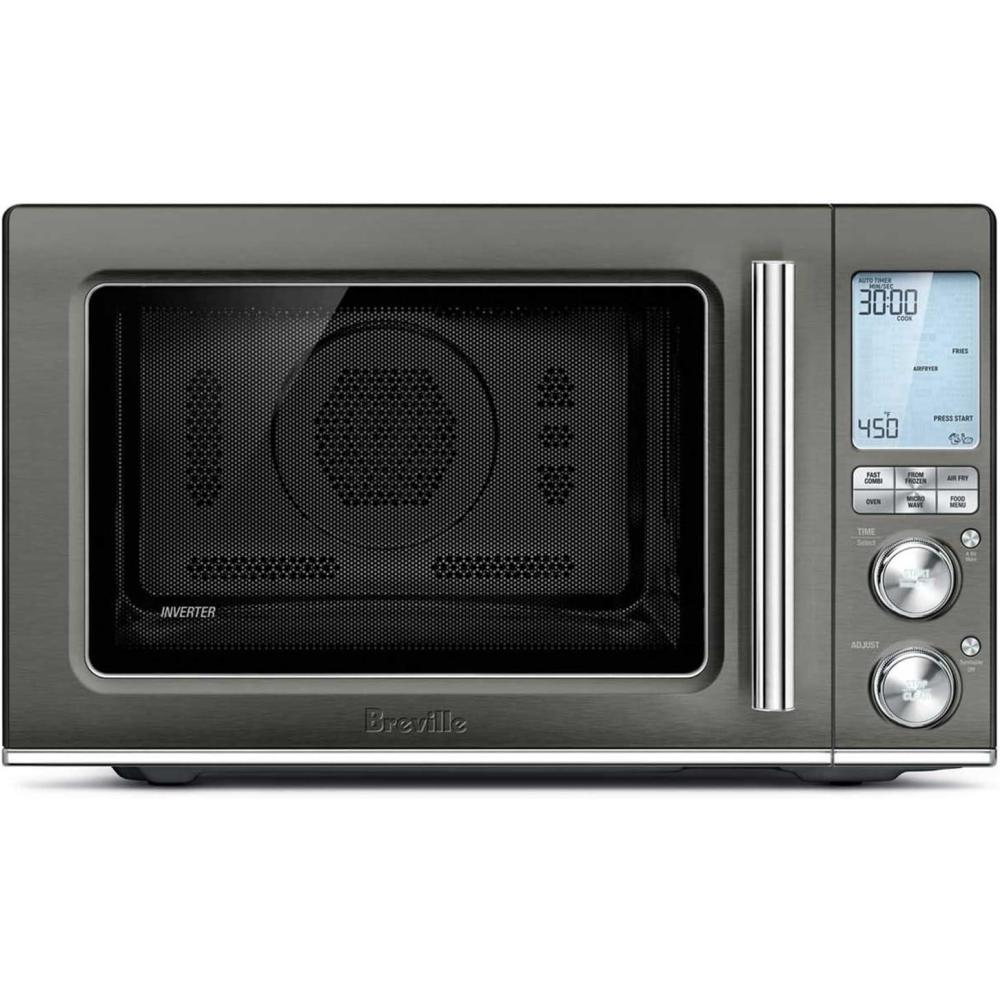 Breville BMO870BSS Combi Wave 3-in-1 Microwave, Air Fryer and Convection Oven, Brushed Stainless Steel(Black Stainless Steel)