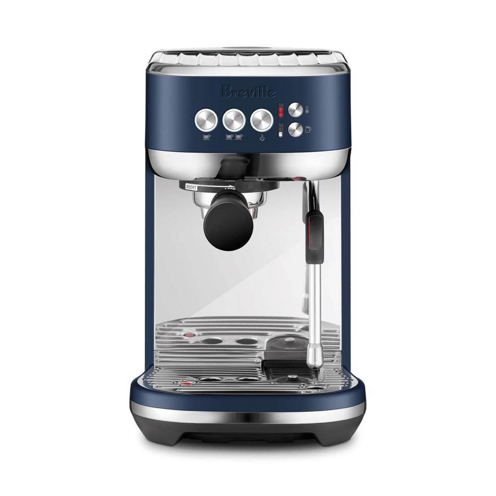 Breville Bambino Plus Espresso Machine BES500BSS, Brushed Stainless Steel(Damson Blue)