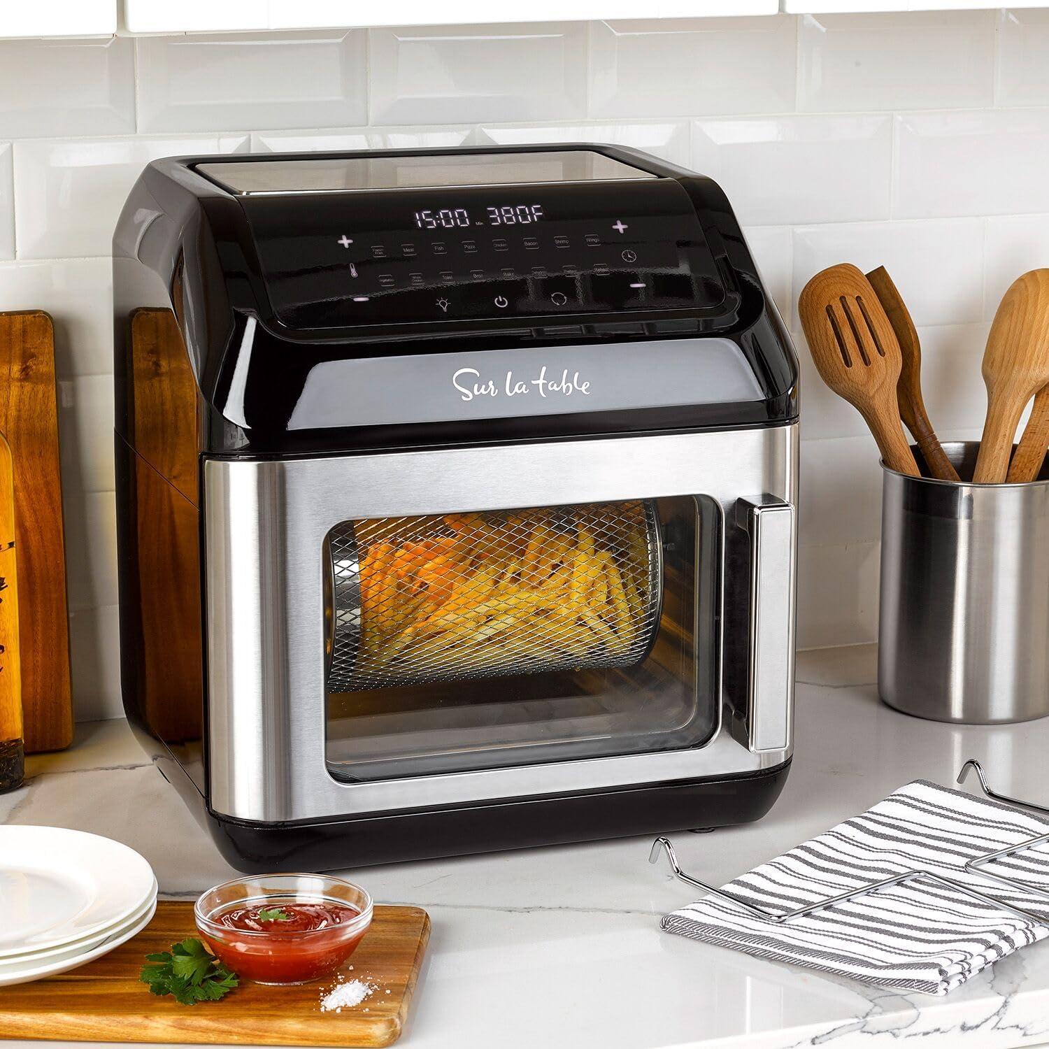 Sur La Table Left Hinge Multi-Function Air Fryer, 13 qt, Black - view 3