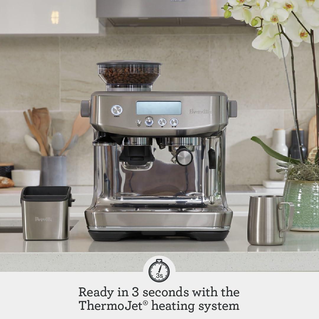 Breville Barista Pro Espresso Machine BES878BSS, Brushed Stainless Steel(Black Truffle) - view 2