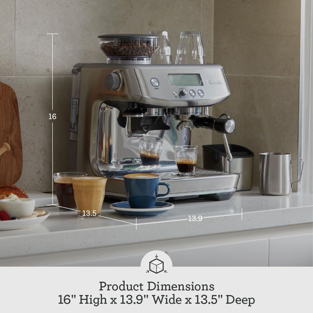 Breville Barista Pro Espresso Machine BES878BSS, Brushed Stainless Steel(Black Truffle) - view 3
