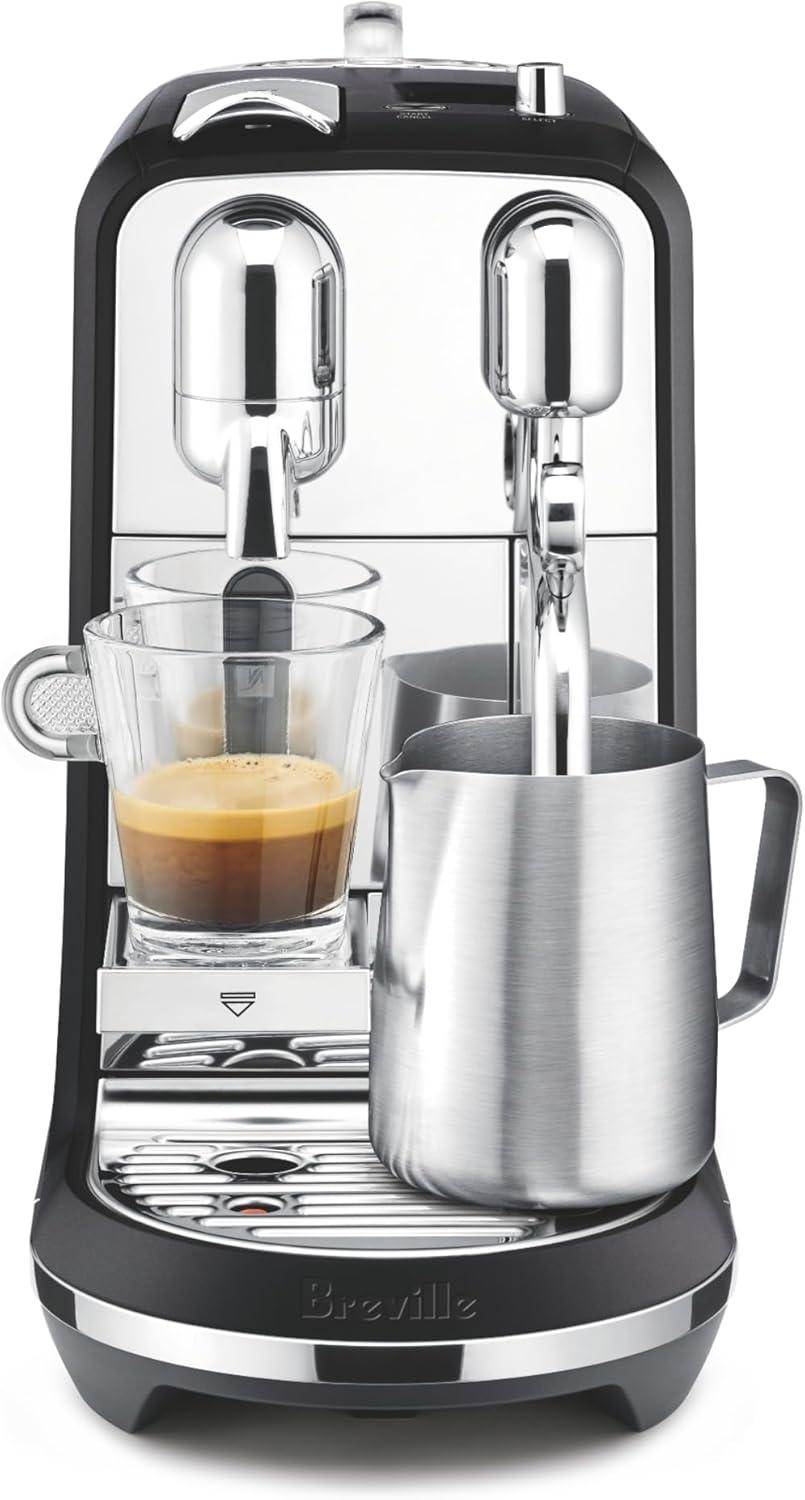 Nespresso Creatista Plus Espresso Machine by Breville, Brushed Stainless Steel(Black Truffle) - view 2