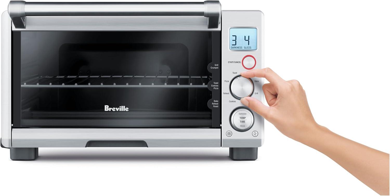 Breville BOV650XL the Compact Smart Oven Countertop Toaster Oven, Brushed Stainless Steel - view 2