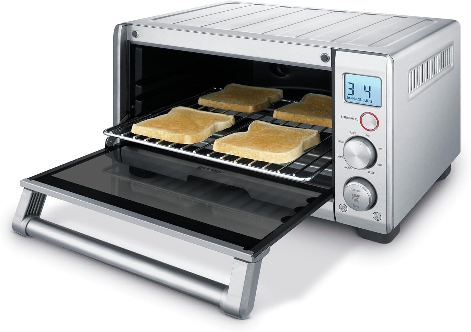 Breville BOV650XL the Compact Smart Oven Countertop Toaster Oven, Brushed Stainless Steel - view 3