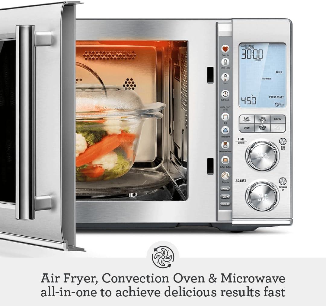 Breville BMO870BSS Combi Wave 3-in-1 Microwave, Air Fryer and Convection Oven, Brushed Stainless Steel(Brushed Stainless Steel) - view 3