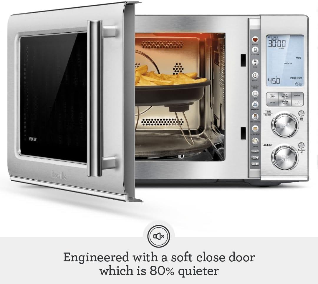 Breville BMO870BSS Combi Wave 3-in-1 Microwave, Air Fryer and Convection Oven, Brushed Stainless Steel(Brushed Stainless Steel) - view 5