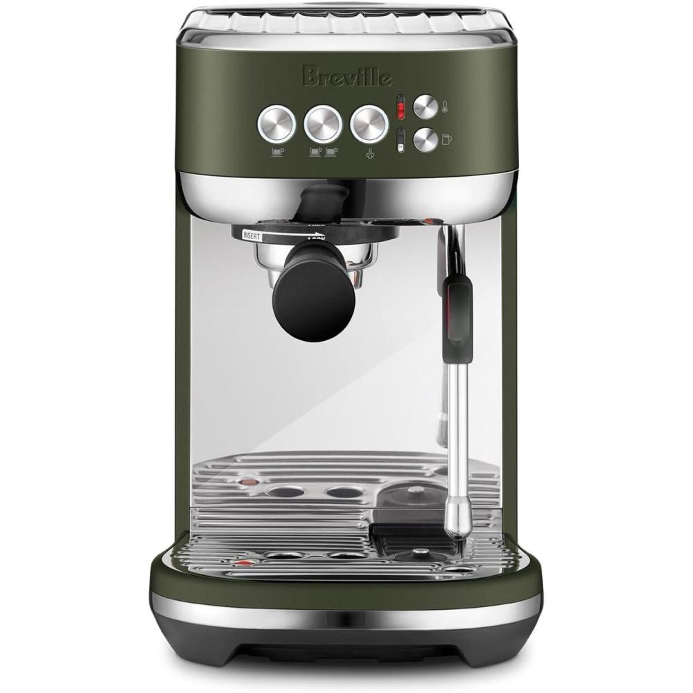 Breville Bambino Plus Espresso Machine BES500BSS, Brushed Stainless Steel(Olive Tapenade)