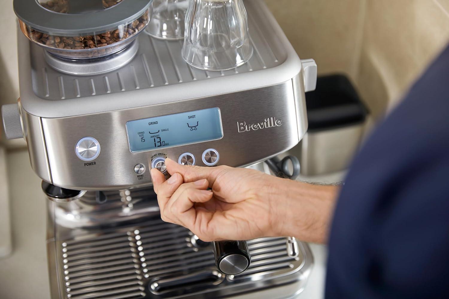 Breville Barista Pro Espresso Machine BES878BSS, Brushed Stainless Steel(Olive Tapenade) - view 4