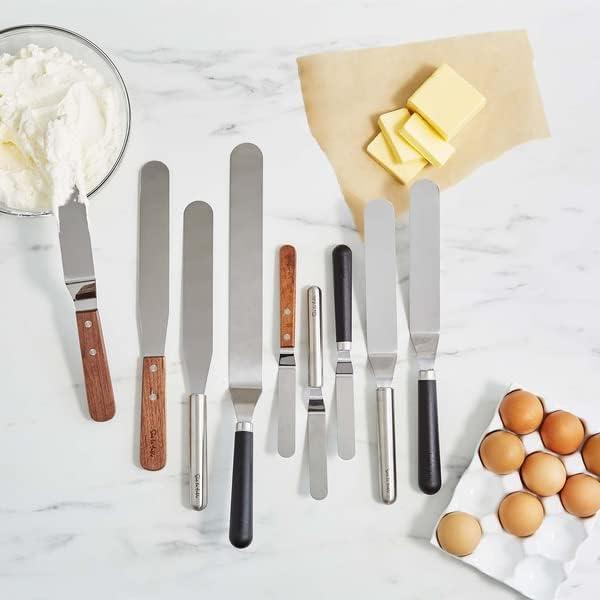 Sur La Table 8″ Stainless Steel Straight Spatula – Professional Cake & Cupcake Decorating Tool with Flexible Head for Smooth Frosting, Durable & Dishwasher, Comfortable Grip Handle for Baking & - view 3