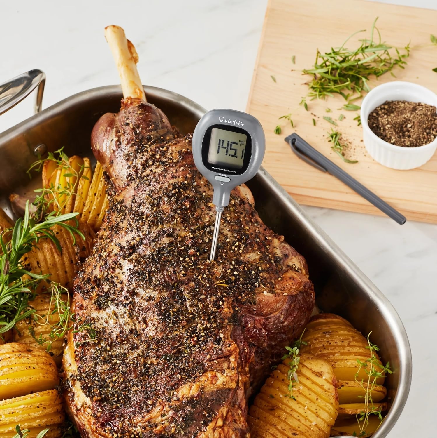 Sur La Table Ultra-Thin Instant-Read Digital Thermometer, Gray - view 2