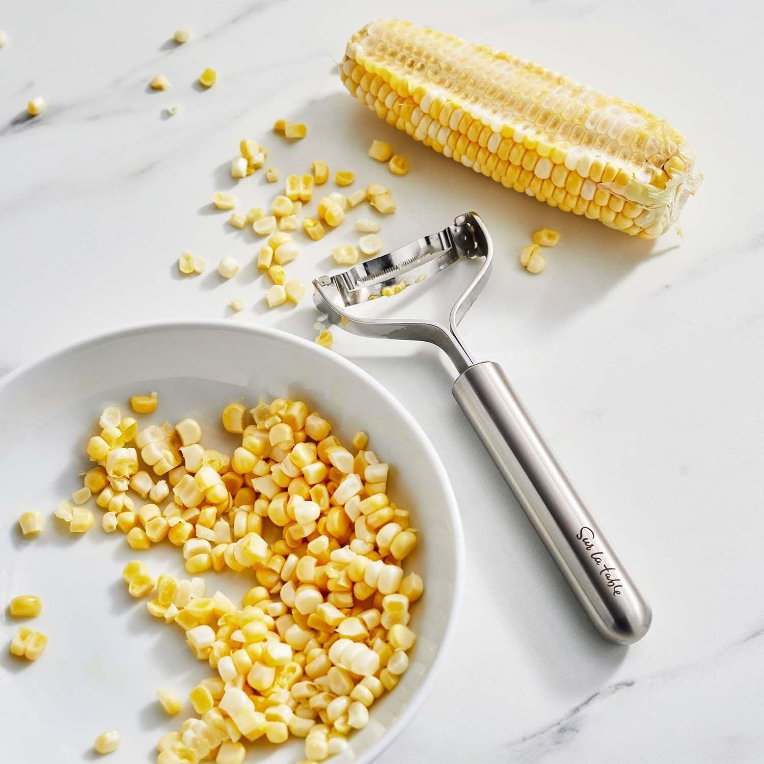 Sur La Table Stainless Steel Corn Stripper, Silver - view 2