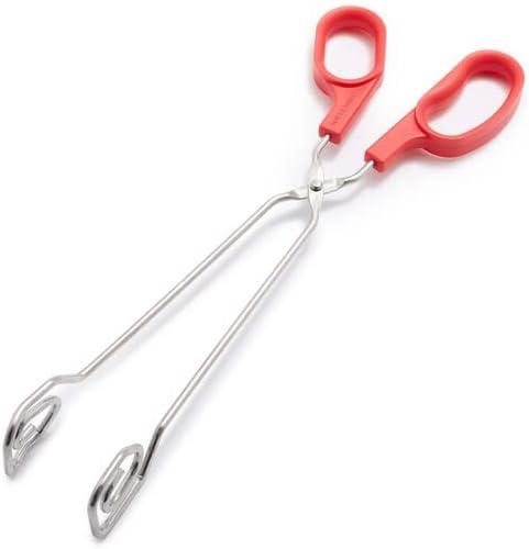 Sur La Table 12″ Scissor Tongs, Red - view 2