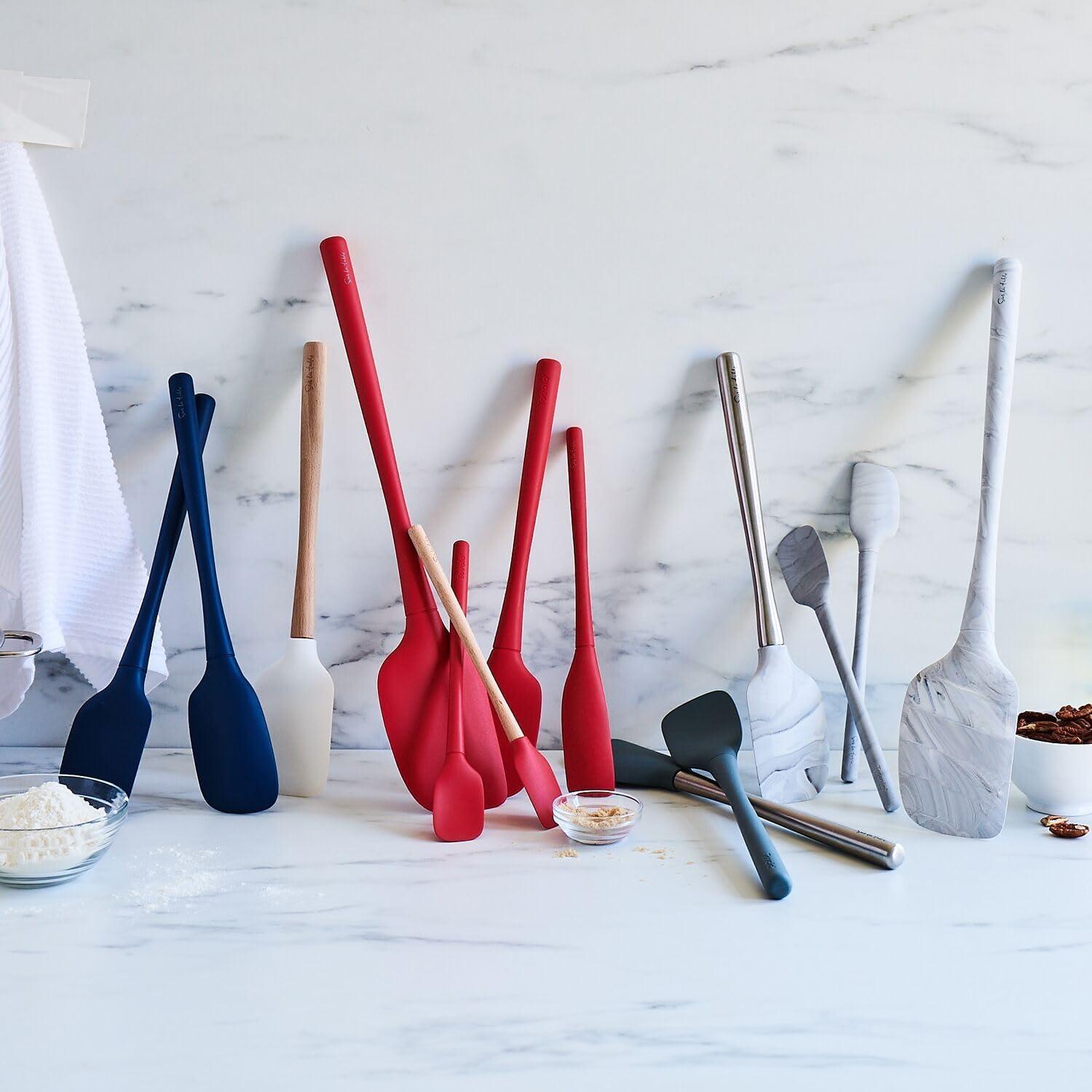 Sur La Table Flex-Core Silicone Spatula with Stainless Steel Handle, Marble - view 3