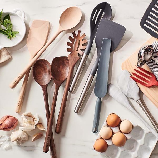 Sur La Table Beechwood Spoon – 14″ German Wood Cooking Spoon for Stirring, Mixing, Sautéing & Serving – Nonstick, Durable & Multi-Purpose Kitchen Utensil(Tan) - view 6
