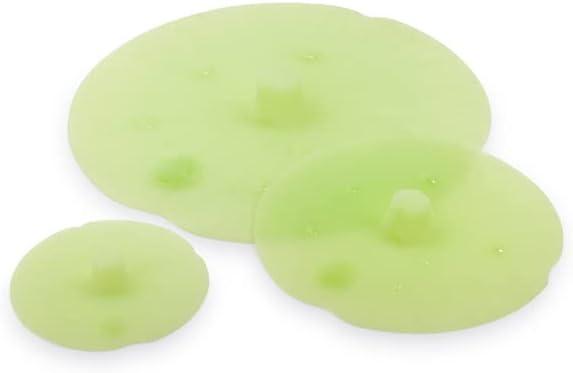 Sur La Table Lilly Pad Silicone Suction Lid Set – 3-Piece Airtight Covers for Bowls, Pots & Pans, Microwave & Oven, Heat-Resistant, Splatter Guard & Steamer Lid Alternative - view 3