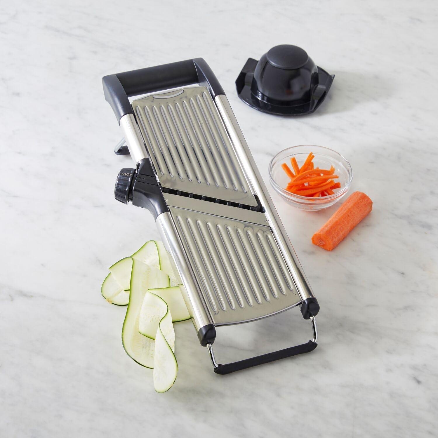 Sur La Table Mandoline Slicer – Adjustable Kitchen Slicing Tool with Built-In Slice & Julienne Settings, No Blade Changes Required, Multiple Thickness Options, Saves Prep Time - view 2
