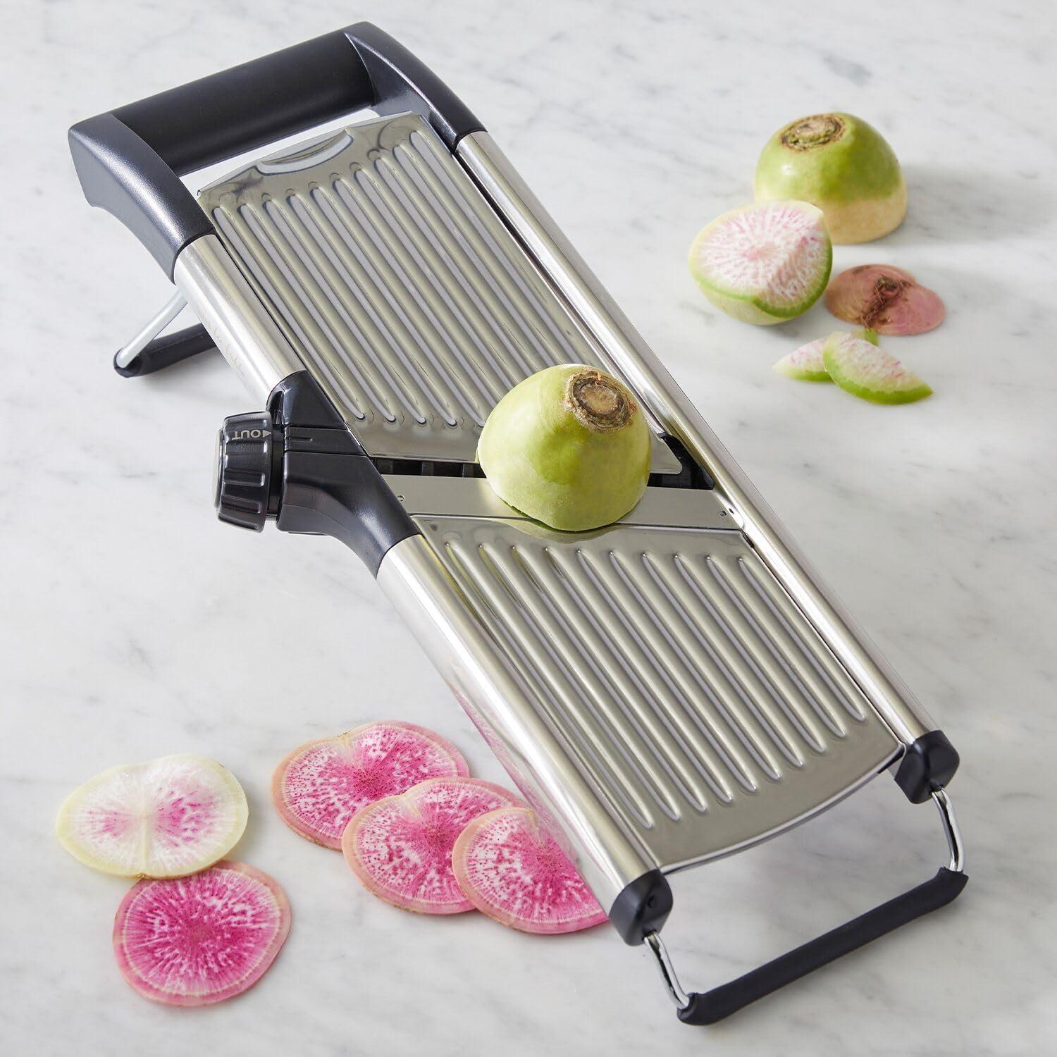 Sur La Table Mandoline Slicer – Adjustable Kitchen Slicing Tool with Built-In Slice & Julienne Settings, No Blade Changes Required, Multiple Thickness Options, Saves Prep Time - view 3
