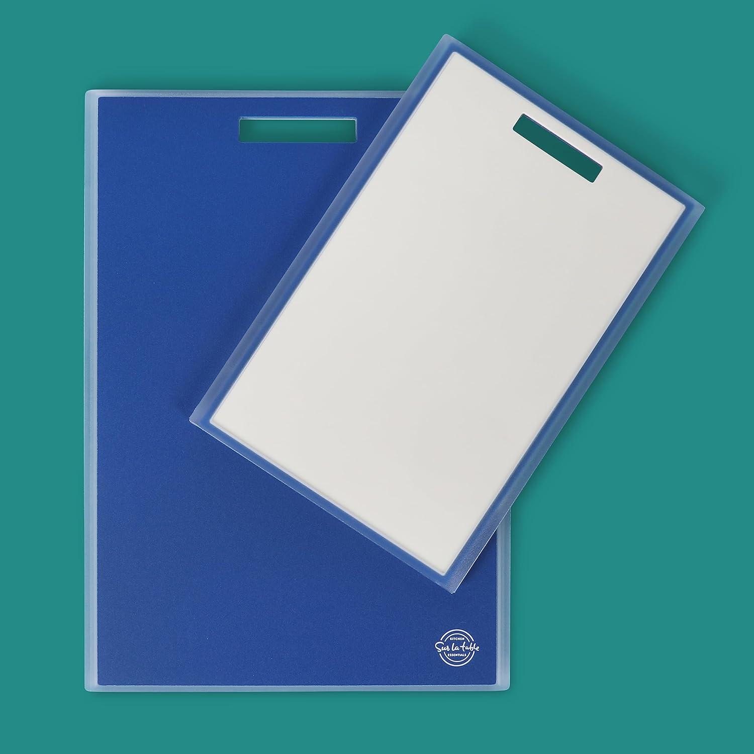 Sur La Table Kitchen Essentials 2 Piece (17″ x 12″ & 13″ x 9″) Cutting Board Set – Blue(Blue) - view 2