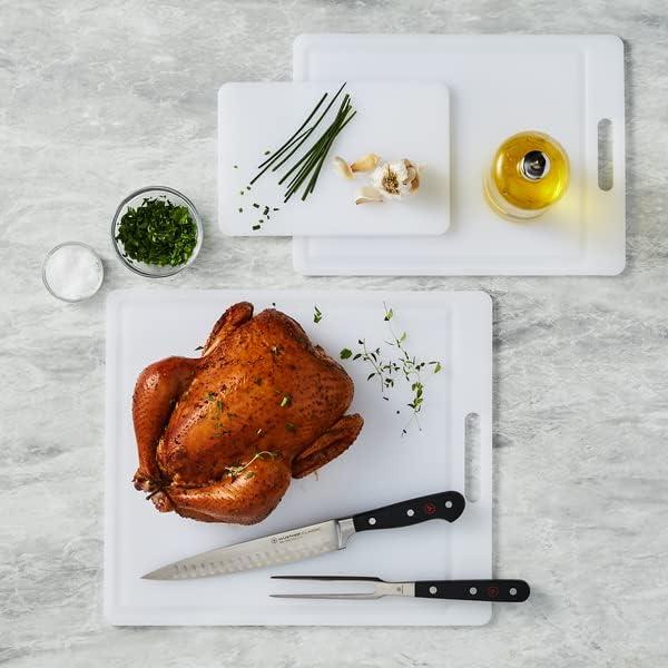 Sur La Table Polypropylene Cutting Board Set – 3-Piece Reversible Boards with Juice Grooves & Cut-Out Handles, Dishwasher, Non-Porous & Non-Absorbent - view 3