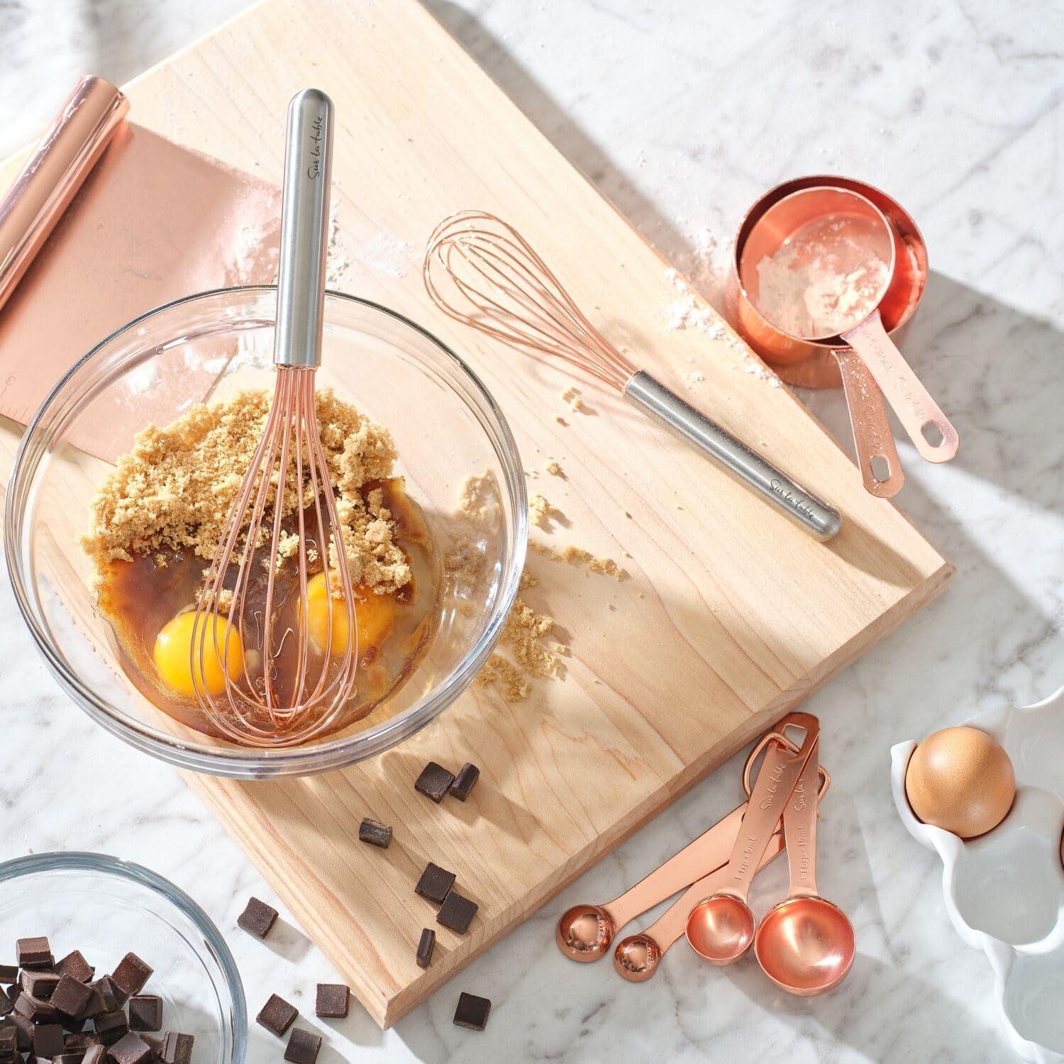 Sur La Table Copper Measuring Cup Set – 4-Piece Durable Baking Cups in 1/4, 1/3, 1/2 & 1 Cup Sizes, Stylish & Functional, Dishwasher for Easy Cleaning - view 2