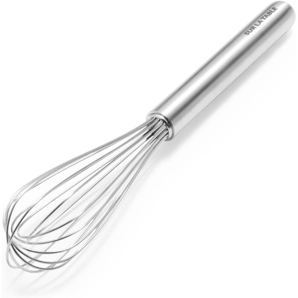Sur La Table 8″ French Whisk – Professional-Quality Stainless Steel for Beating, Mixing & Emulsifying(Silver)