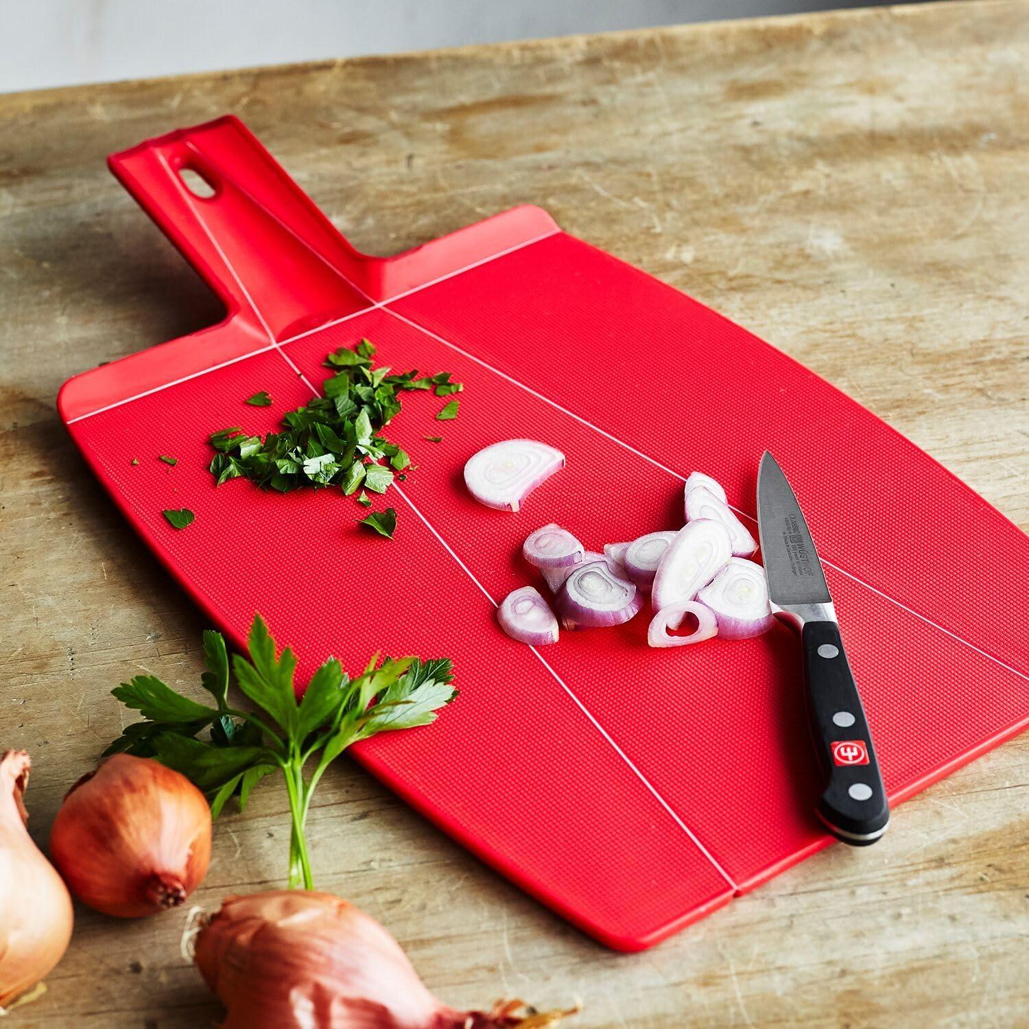 Sur La Table Prep & Pour Cutting Board, Red(Black) - view 3