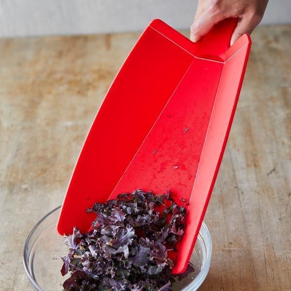 Sur La Table Prep & Pour Cutting Board, Red(Black) - view 5