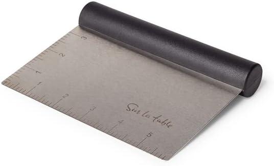 Sur La Table Black Handle Bench Scraper, Stainless and Black - view 2