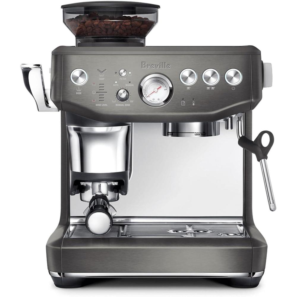 Breville Barista Express Impress BES876BST, Black Stainless Steel(Black Stainless Steel)
