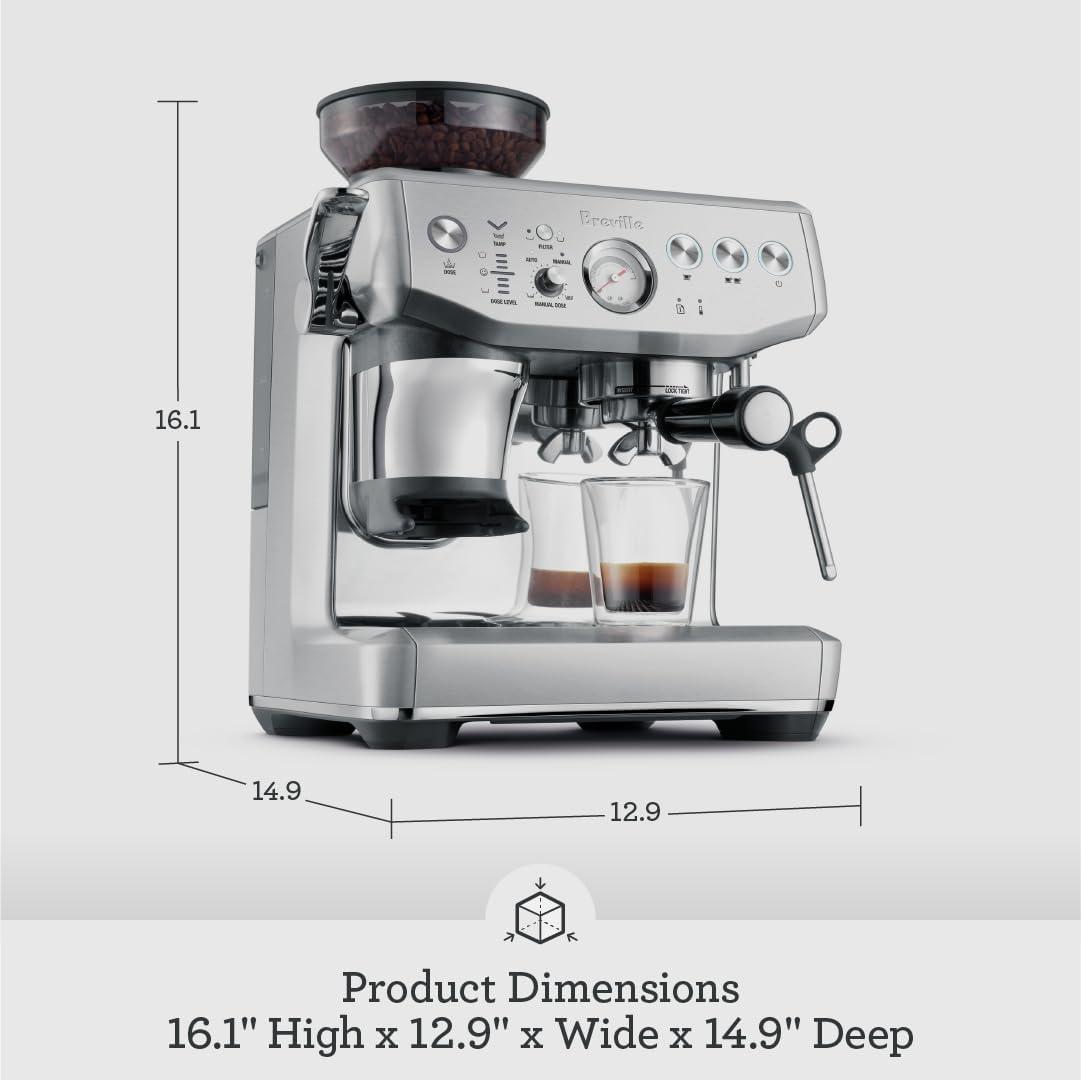 Breville Barista Express Impress BES876BST, Black Stainless Steel(Black Stainless Steel) - view 3