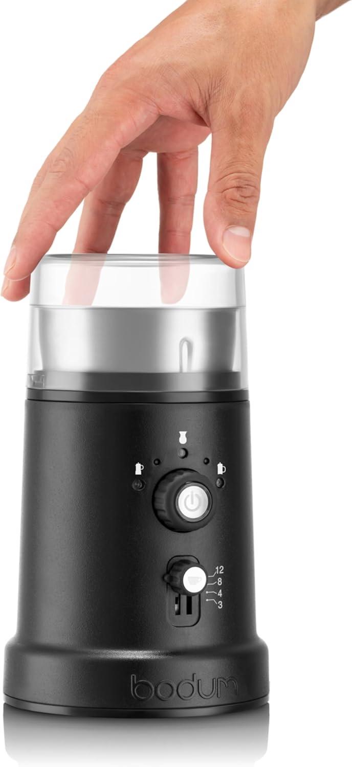 Bodum Bistro Electric Coffee Blade Grinder, Adjustable, 5 Grind Settings, 3 Ounces, Black - view 3