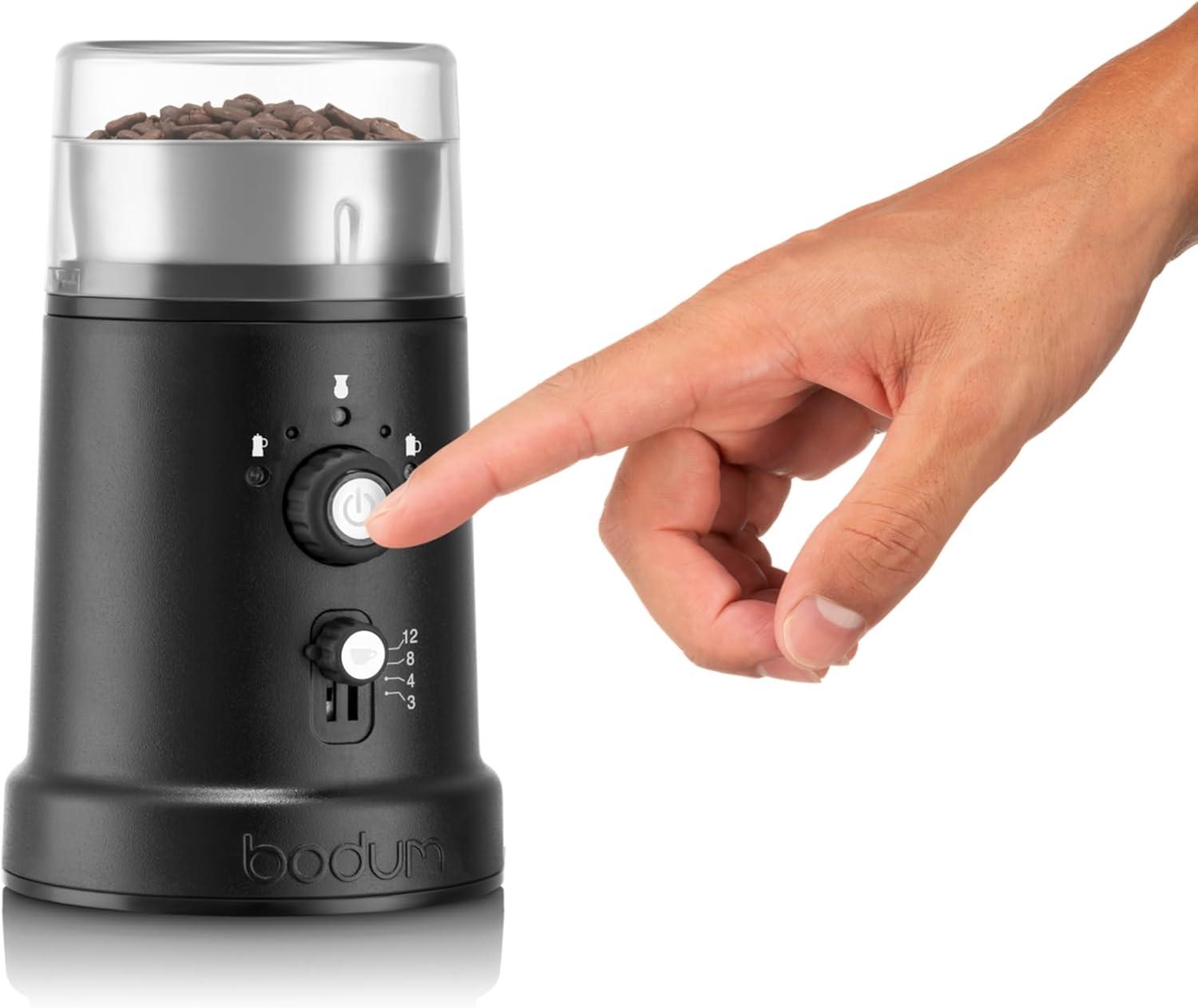 Bodum Bistro Electric Coffee Blade Grinder, Adjustable, 5 Grind Settings, 3 Ounces, Black - view 4