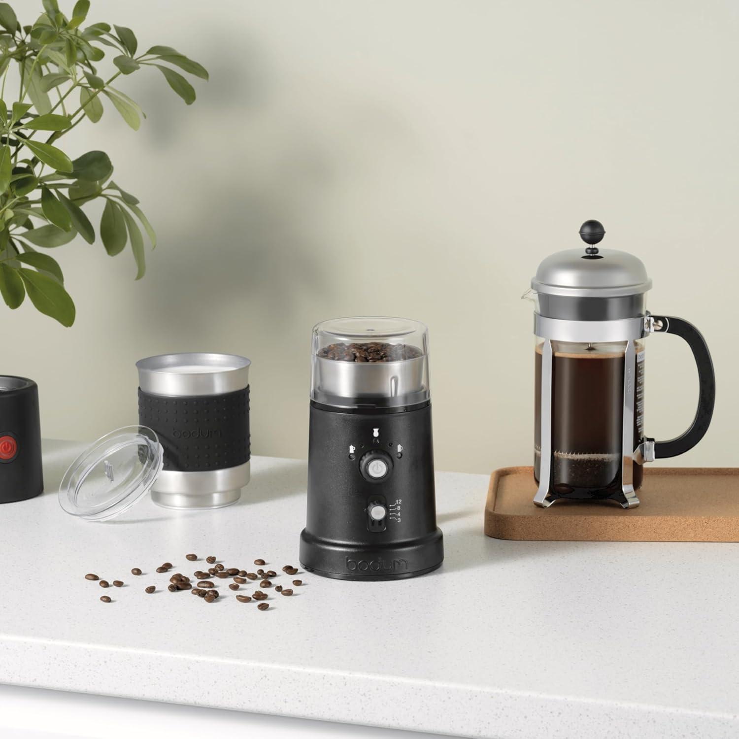 Bodum Bistro Electric Coffee Blade Grinder, Adjustable, 5 Grind Settings, 3 Ounces, Black - view 5