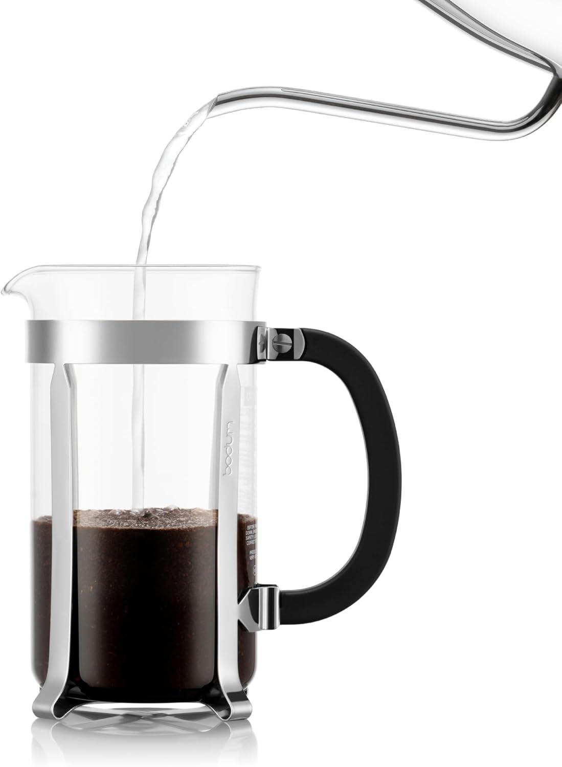 Bodum 34oz Chambord French Press Coffee Maker, High-Heat Borosilicate Glass, Stainless Steel, Copper – Made in Portugal(Polished) - view 3