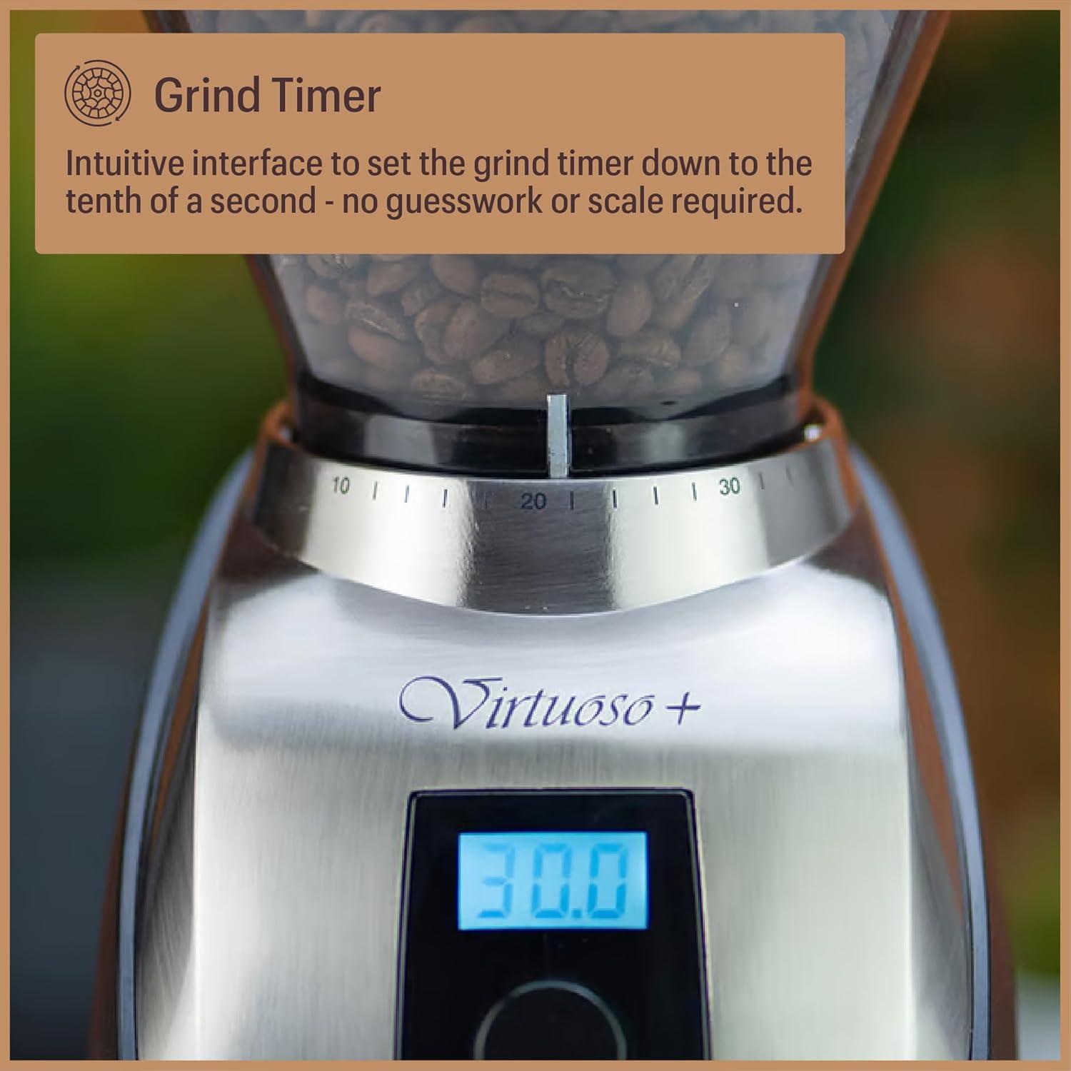 Baratza Virtuoso+ Coffee Grinder ZCG587BLK, Black - view 5