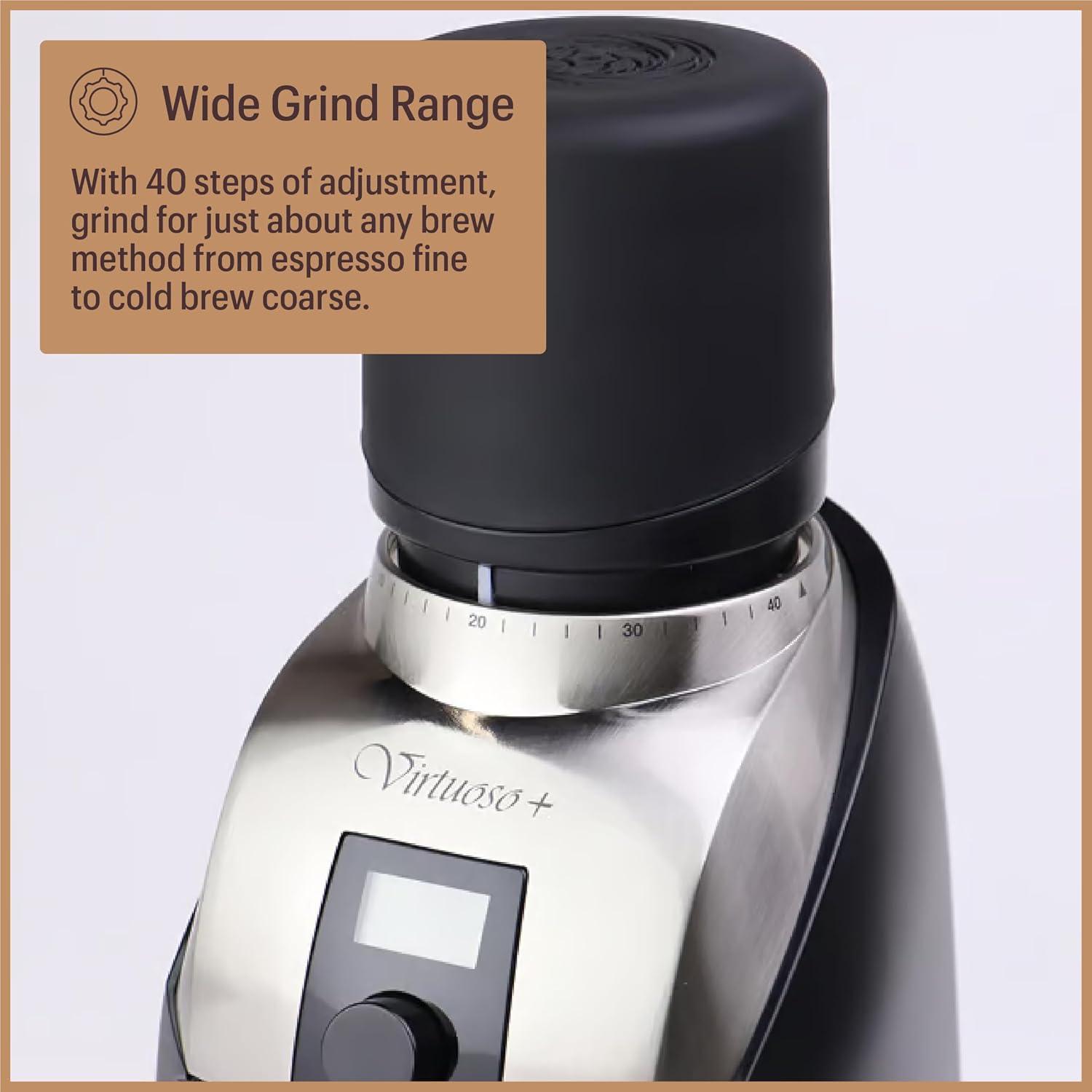 Baratza Virtuoso+ Coffee Grinder ZCG587BLK, Black - view 7