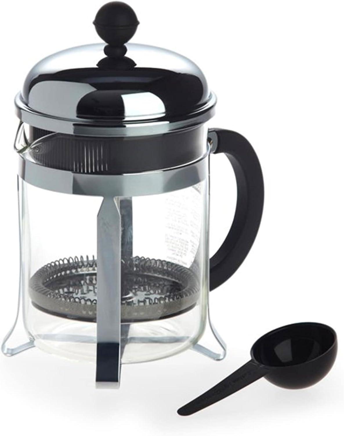 Bodum 34oz Chambord French Press Coffee Maker, High-Heat Borosilicate Glass, Stainless Steel, Copper – Made in Portugal(Chrome) - view 6