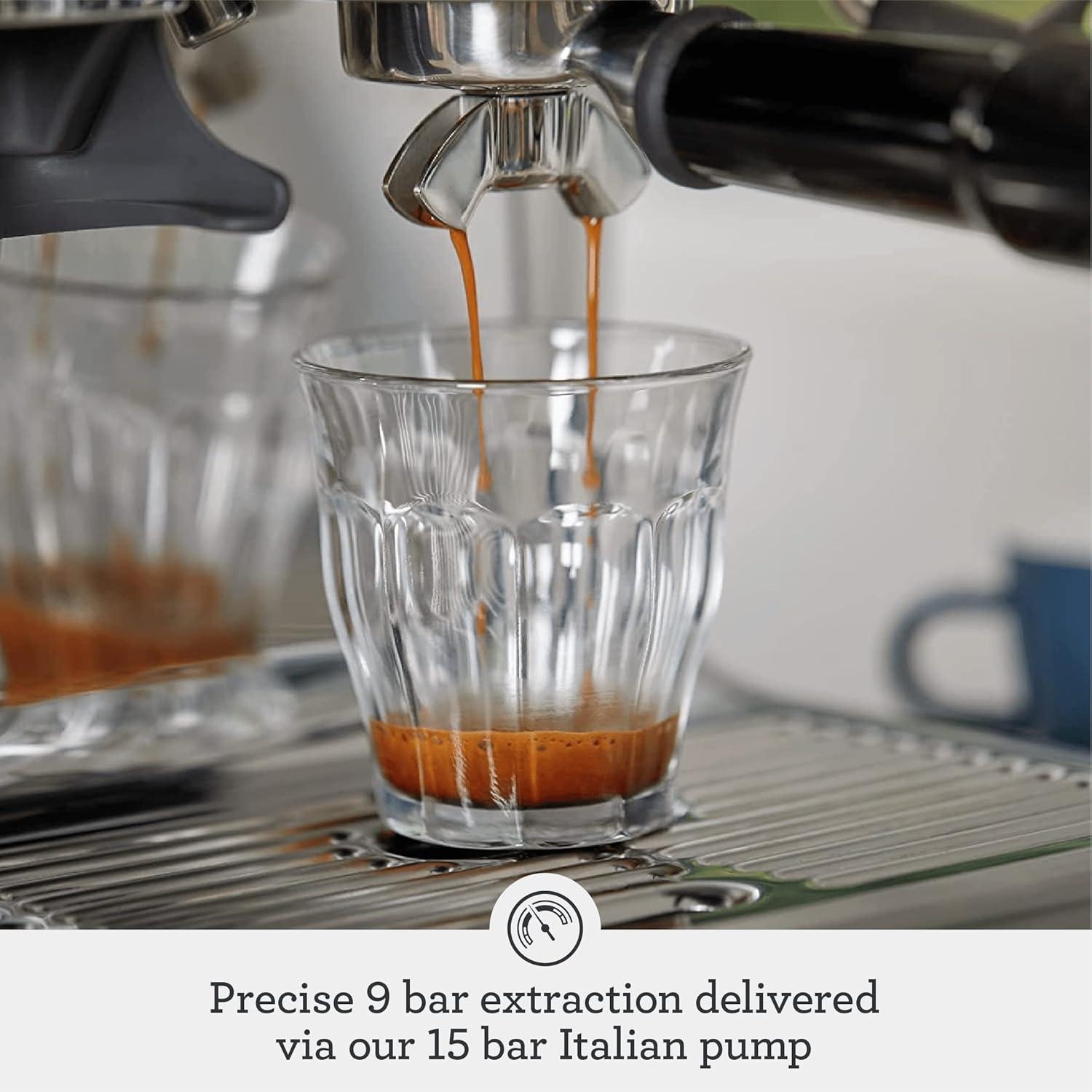 Breville Barista Express Espresso Machine BES870XL, Brushed Stainless Steel(Black Truffle) - view 5