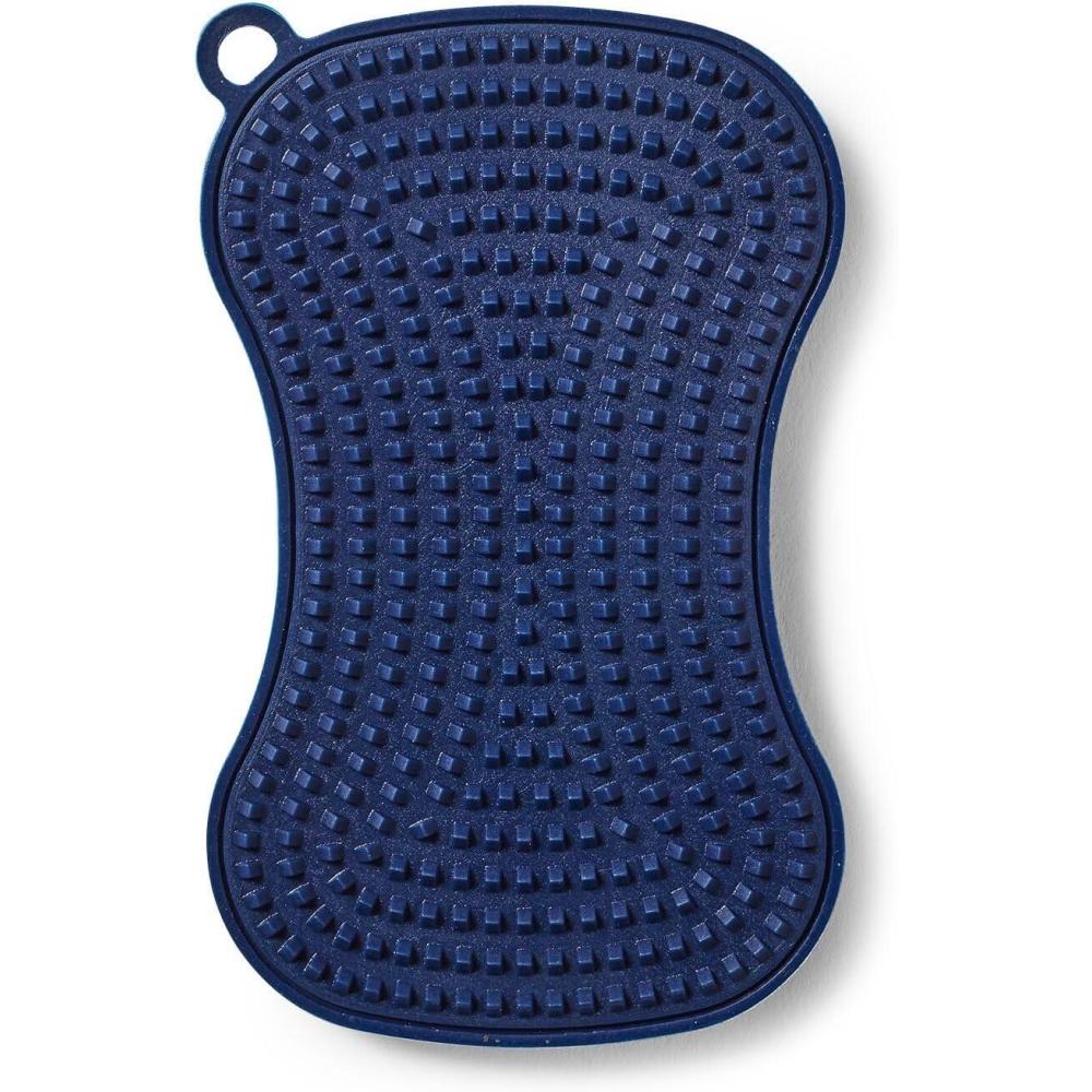 Sur La Table Dual-Action Silicone Sponge, Navy