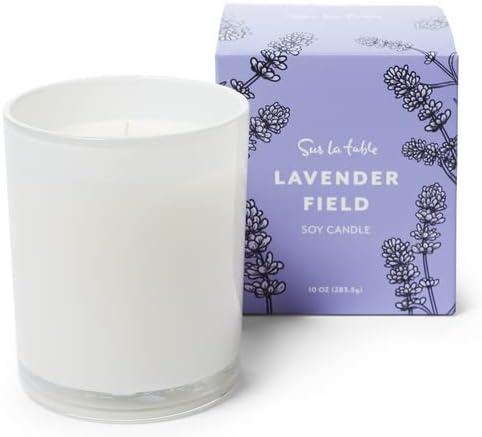 Sur La Table Lavender Field Candle, White - view 4