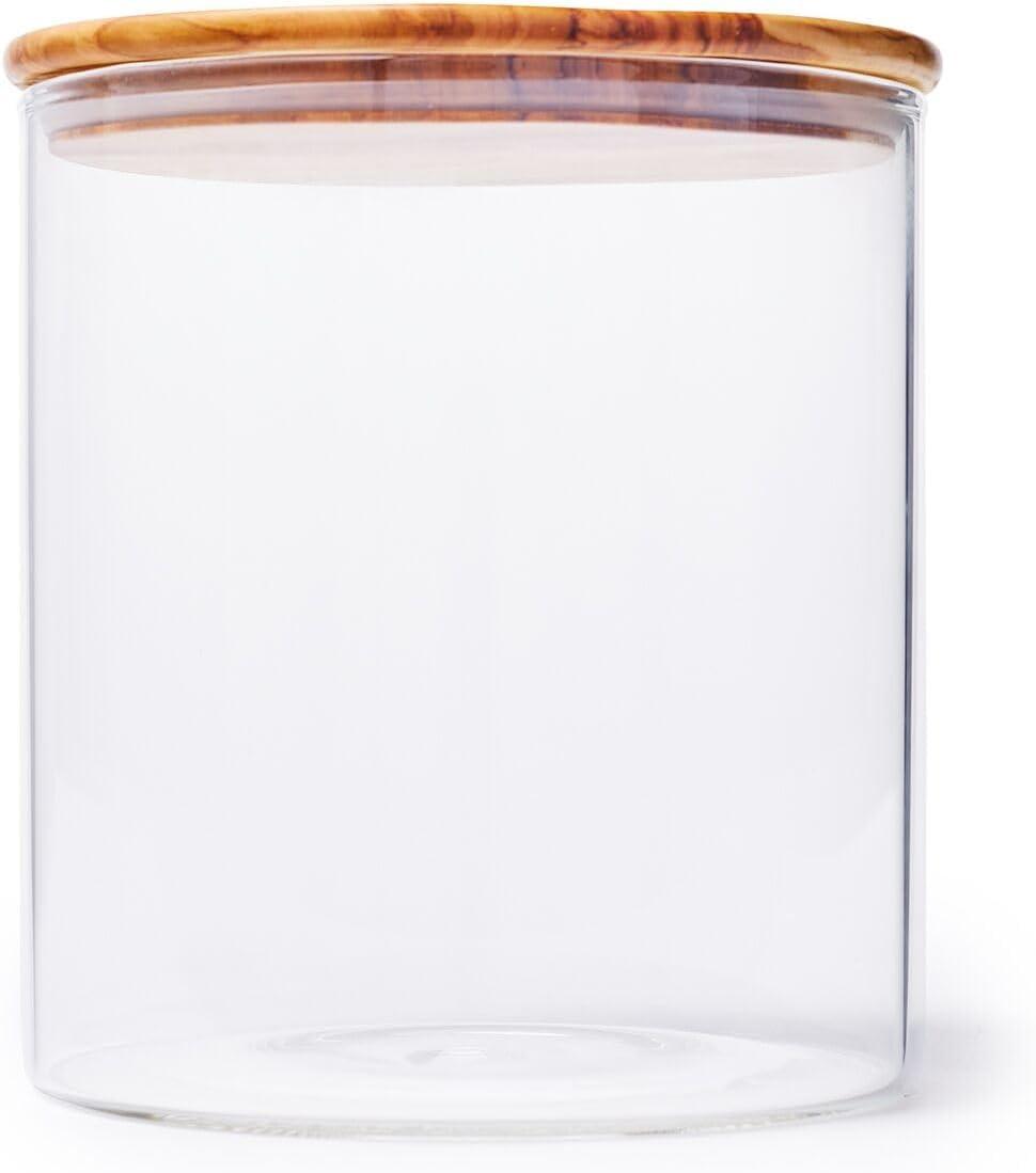 Sur La Table Olivewood Storage Canister, Clear(Clear) - view 3