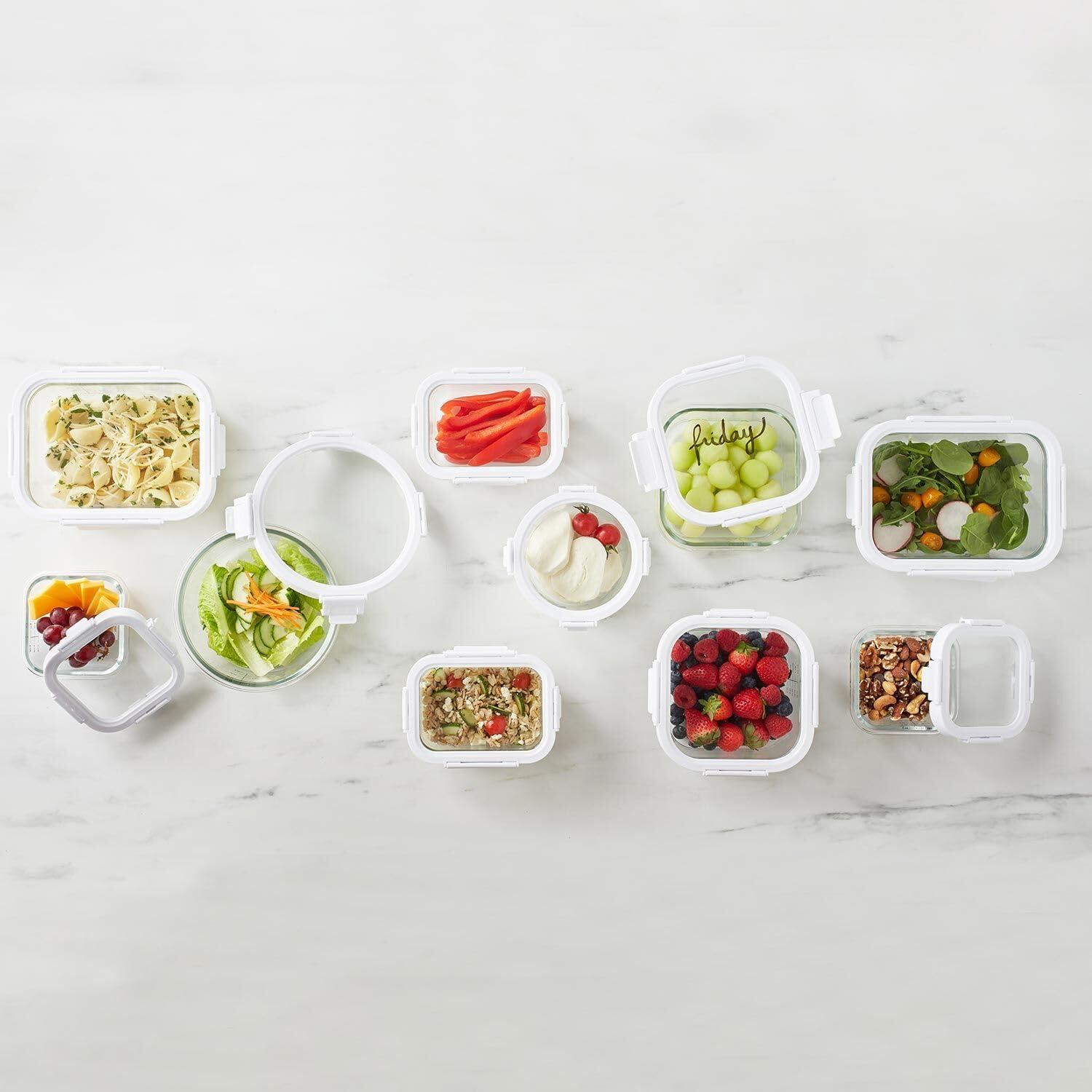 Sur La Table Glass Storage Containers, 20-Piece Set, Clear - view 3
