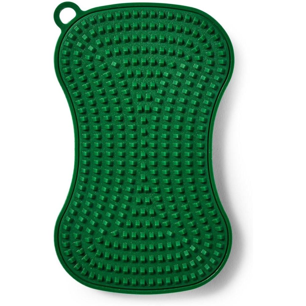 Sur La Table Dual-Action Silicone Sponge, Green