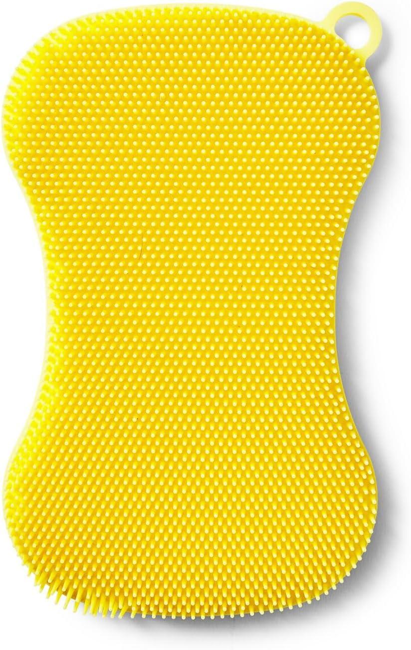 Sur La Table Dual-Action Silicone Sponge, Yellow - view 2