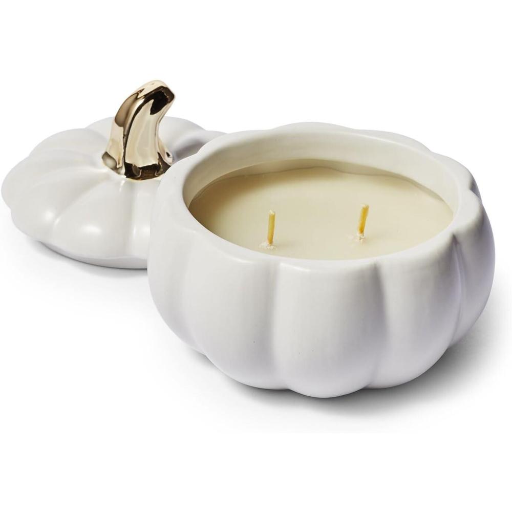 Sur La Table Figural Pumpkin Spice Candle, White
