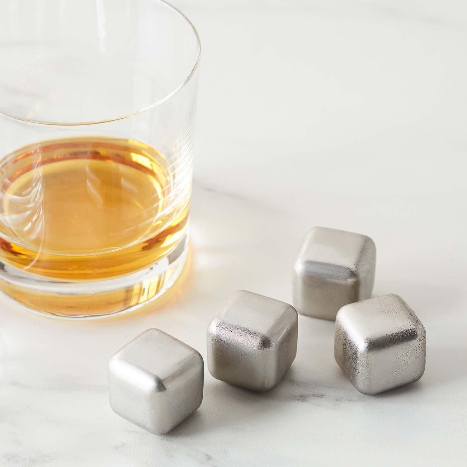 Sur La Table Stainless Steel Chilling Cubes, Set of 4, Silver - view 2